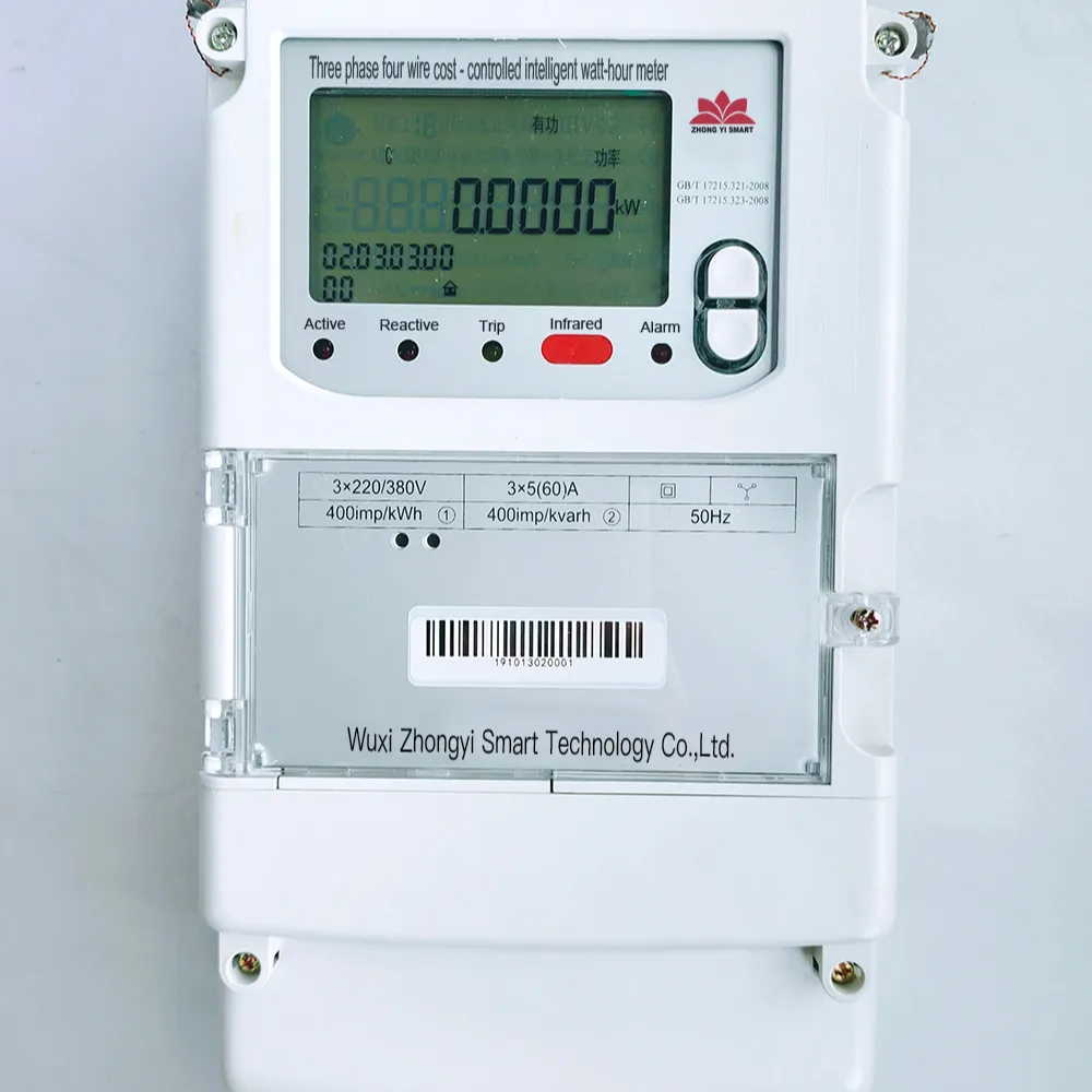 Compteur d'énergie électrique intelligent 2020 portable, appareil à trois phases, avec communication NB et lecture à distance