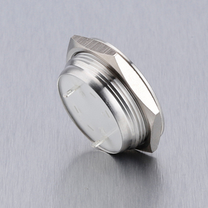 Nuovo tipo 25mm stile Ultra corto interruttore a pulsante a 2 poli uscita porta interruttore di ripristino a pulsante a rilascio di pressione - Product Image 4