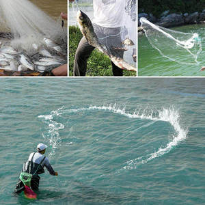 Toptan çin fabrika yüksek kaliteli naylon balık ağı monofilament hatları atmak yakalamak İpli döküm net balıkçılık net - Product Image 5