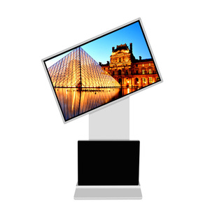 43 pollici pavimento Stand di 360 gradi Stand da pavimento Digital Signage chiosco orizzontale di rotazione Totem pubblicità Display Touch Screen - Product Image 5