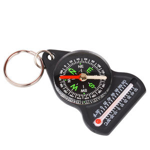 Hochpräziser Thermometer-Kompass Schlüssel bund 2-in-1 Multifunktions-starker magnetischer wasserdichter Kompass für unterwegs - Product Image 3