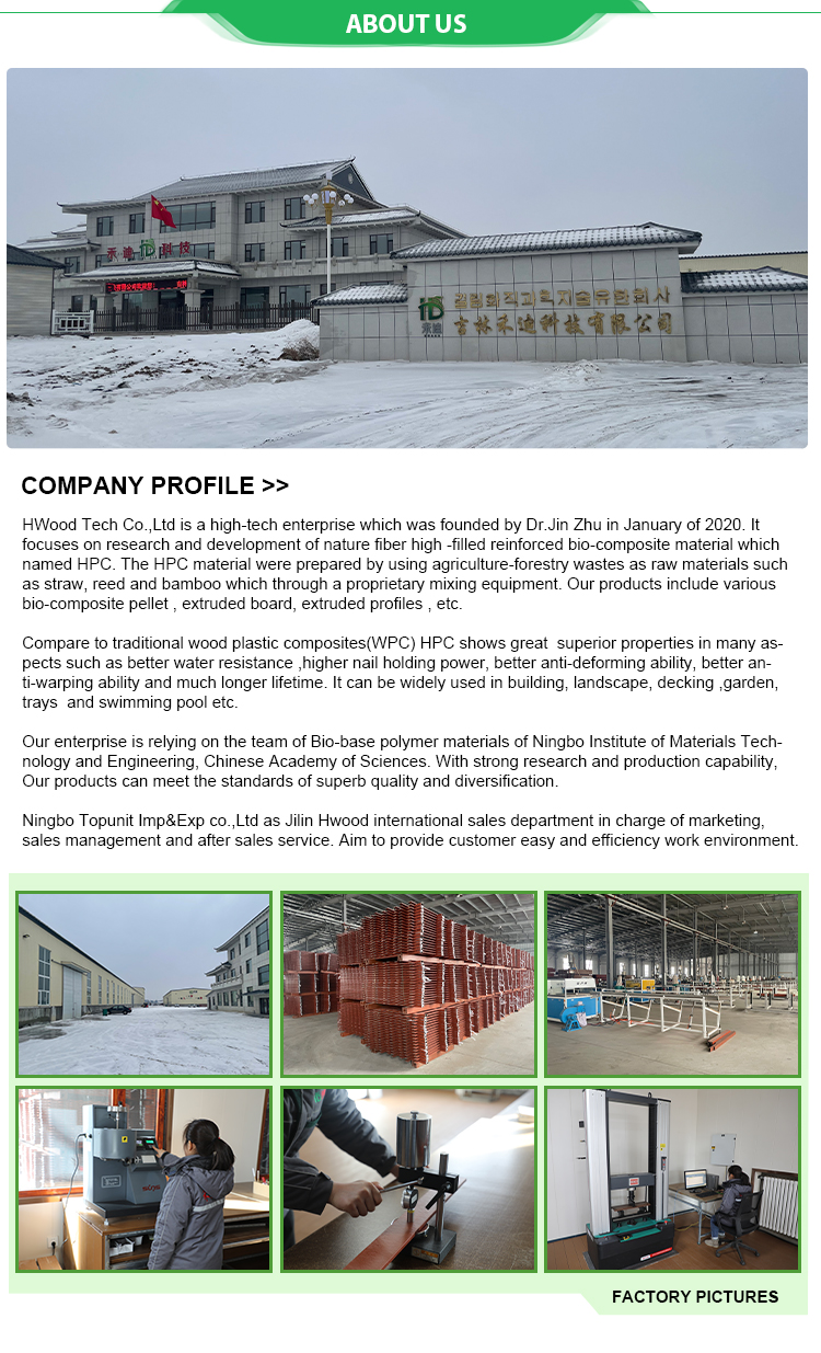 high quality wholesale nature fibre  Eco-friendly  Anti- Warp Wood Plastic Composite WPC outdoor Decking Flooring