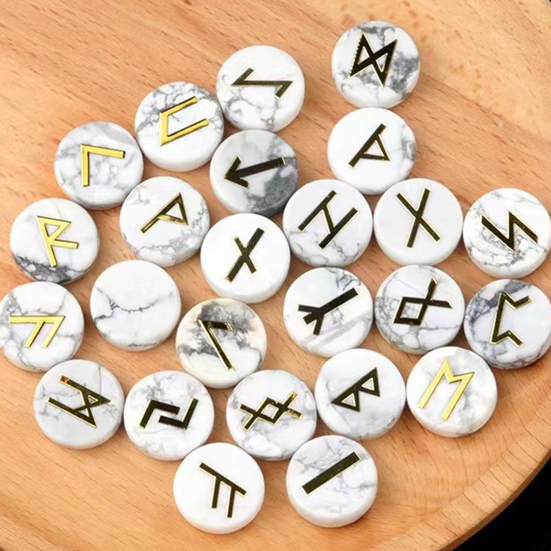 25 piezas de turquesa blanca