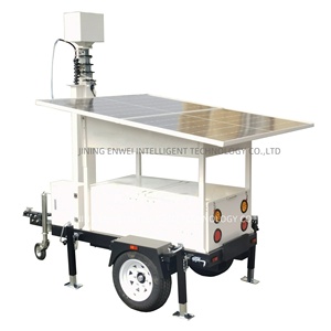 Remolque de cámara de seguridad portátil con generador de energía solar 24/7 Sistema de monitoreo de vigilancia - Product Image 5