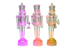 LED新しいリトルクリスマステーブルライト透明くるみ割り人形兵士RGBLED - Product Image 6