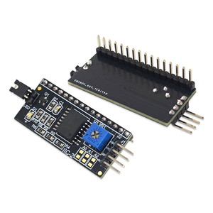 Placa adaptadora LCD 1602 de alta calidad, contraste ajustable, módulos LCD PCF8574T de interfaz IIC/I2C de una sola fila del fabricante