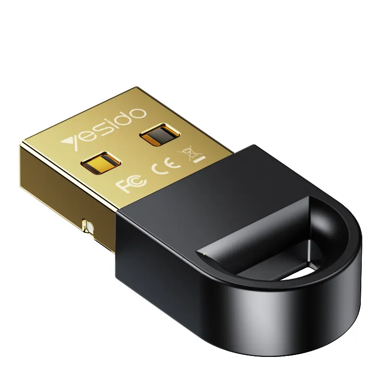 Yesido Mini USB Bluetooth Adapter Empfänger Wireless Mini USB Bluetooth Dongle 5.1 Empfänger für Computer PC Wireless Mouse