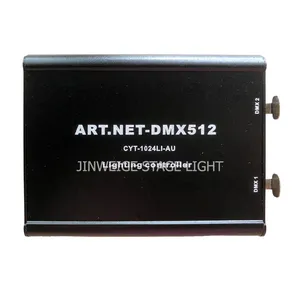 Artnet контроллер DMX ;1 x Вход Ethernet, 2 x выход DMX; 1024 CH светодиодный контроллер для светодиодных сценических огней - Product Image 3
