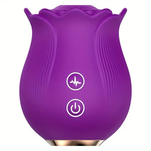 Direct Factory Sales 10-Speed Rose Vibrator Full Court Flower Tongue Licking Egg Female Masturbation Adult <strong>Sex</strong> Toy - Product Image 5