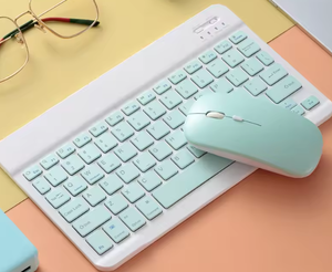 Venta al por mayor de teclado inalámbrico y ratón ultrafino de 10 y 7 pulgadas teclado inalámbrico combinado para Android Ios Windows - Product Image 2