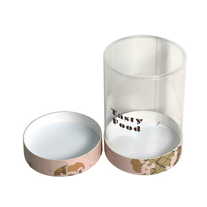 高品质定制食品级圆筒盒纸板带PET材料透明食品包装盒 - Product Image 3