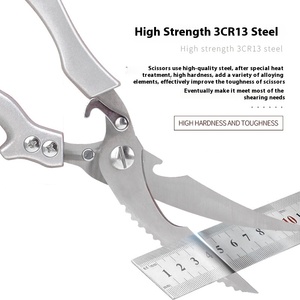 Kéo nhà bếp bằng thép không gỉ, chắc chắn, dùng được cho xương gà, rau củ, thịt, dùng trong gia đình - Product Image 2