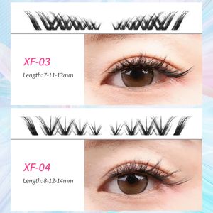 <strong>3</strong> d Faux <strong>Mink</strong> New Cat Eye <strong>Lashes</strong> 3d Curl Winged Natural Strip Cluster Diy Eyelashes - Product Image 3