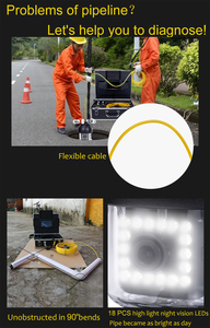 9 "スクリーン排水パイプライン工業用内視鏡360度回転防水IP69下水道検査パイプカメラ20M/30M/50M/100M - Product Image 6