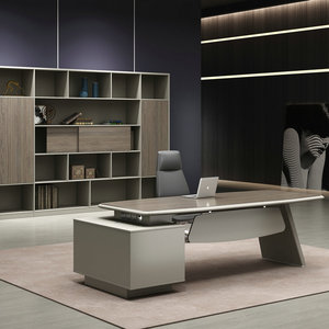 Mesas de discusión ejecutivas modernas personalizadas al por mayor, escritorio de ordenador de estudio de oficina escolar para formación y reuniones - Product Image 4