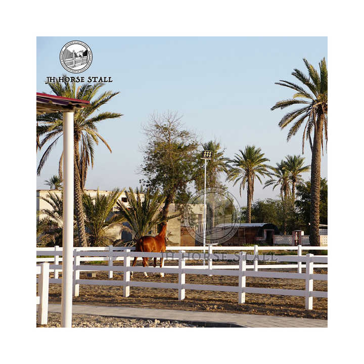 Wholesale 4 Rails White Nature Horse Pvc Vinyl Fencing Flexible Horse Farm Fence