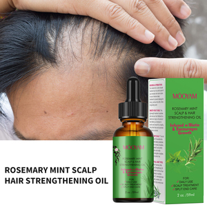 Penggunaan sehari-hari Rosemary Mint untuk kulit kepala & minyak penguat rambut meningkatkan sirkulasi darah memelihara kulit kepala 60ml minyak perawatan rambut MOOYAM - Product Image 5