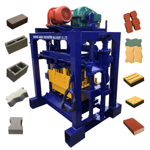 QT4-40 macchina semi automatica per blocchi di calcestruzzo per mattoni, - Product Image 1