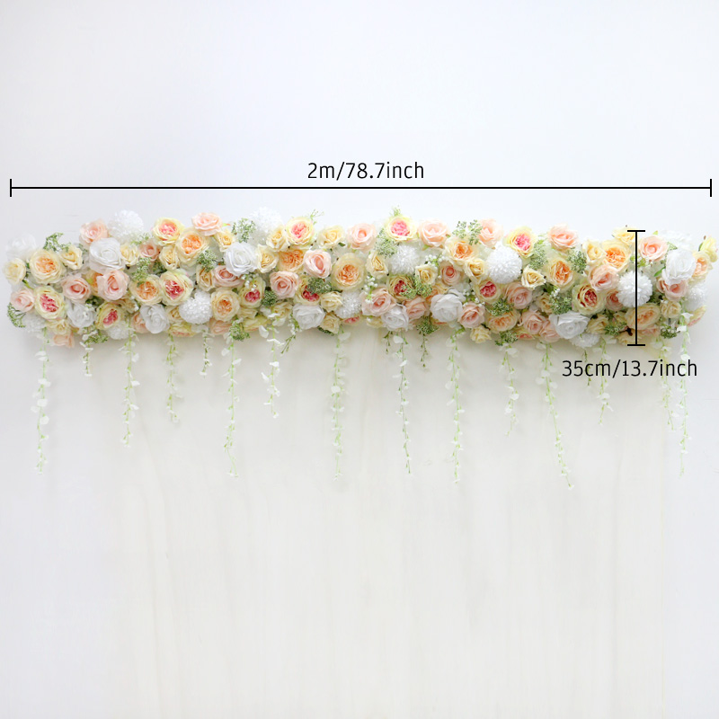 200cm rangée de fleurs