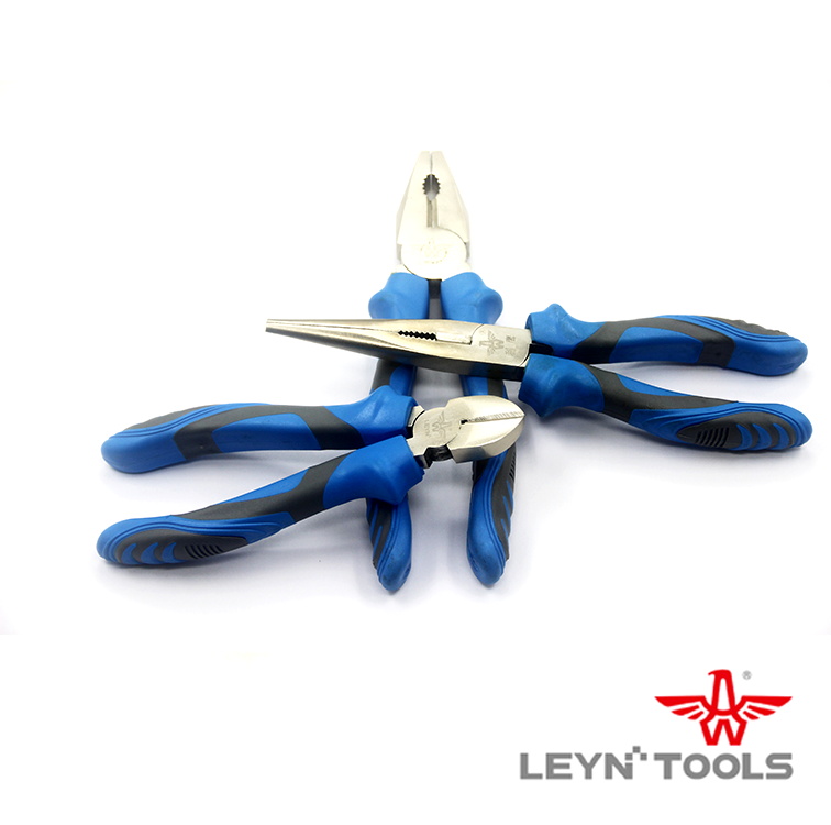 3 Pcs Insulated Length Nose Diagonal Cutting Combination Pliers Set