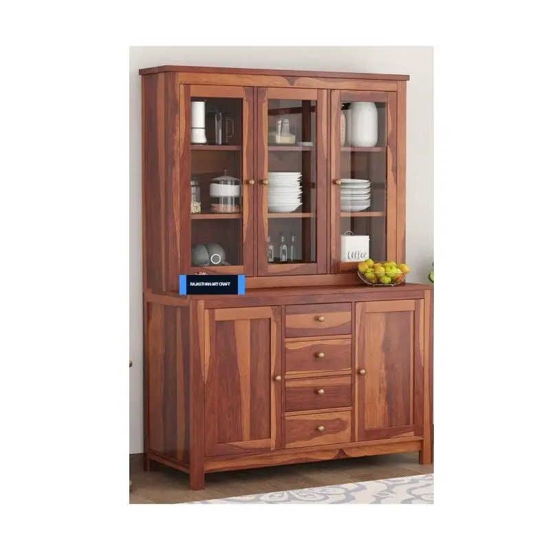 Commercio all'ingrosso armadietto di stoccaggio in legno con 3 aperture della porta laterale superiore per soggiorno camera da letto cucina
