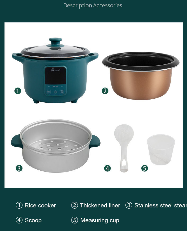 advanced fuzzy logic home fashion 4 liters 24-hours preset national multi electric rice cooker