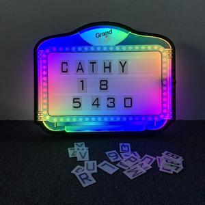 LED Board Sign mit Acryl flasche Presenter RGB Farbdisplay Partys Ostern Halloween Weihnachten Message Board App-Programm - Product Image 1