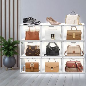 Bán Buôn Nhựa Trong Suốt Sneaker Stackable Giày Lưu Trữ Hộp Thả Phía Trước Acrylic Loại Ngăn Kéo Từ Hộp Giày - Product Image 2