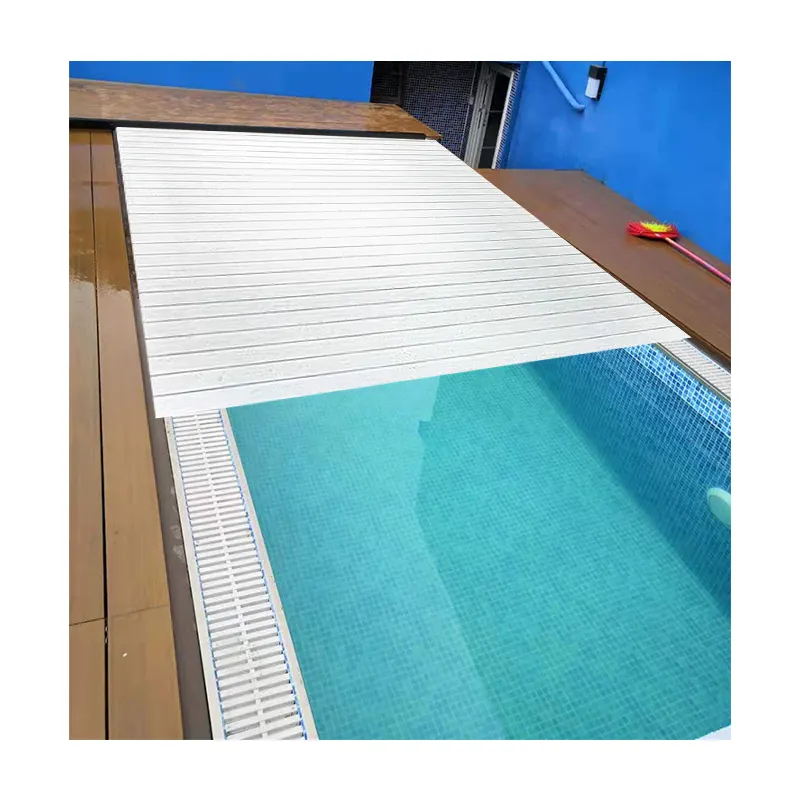 Couverture de Spa rétractable en aluminium, couverture automatique pour piscine, jacuzzi, avec Rail