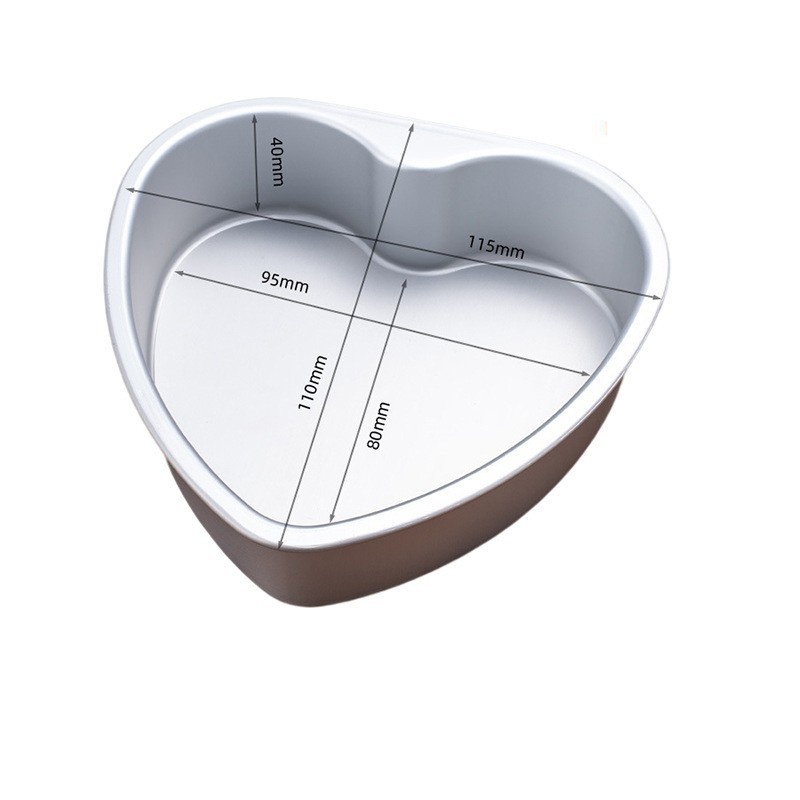 Molde en forma de corazón de 4 pulgadas