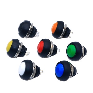 Mini interruttore a pulsante da 12MM 33B materiale ecologico, interruttore a pulsante multicolore momentaneo - Product Image 1