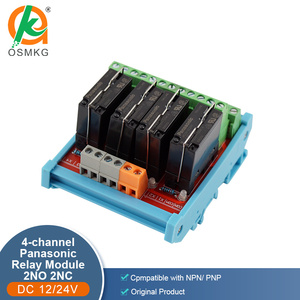 Oshangming 5A 2NO 2NC IO Board 4 entradas 4 salida de relé Board 12V/24V Módulo de relé para sensor - Product Image 2