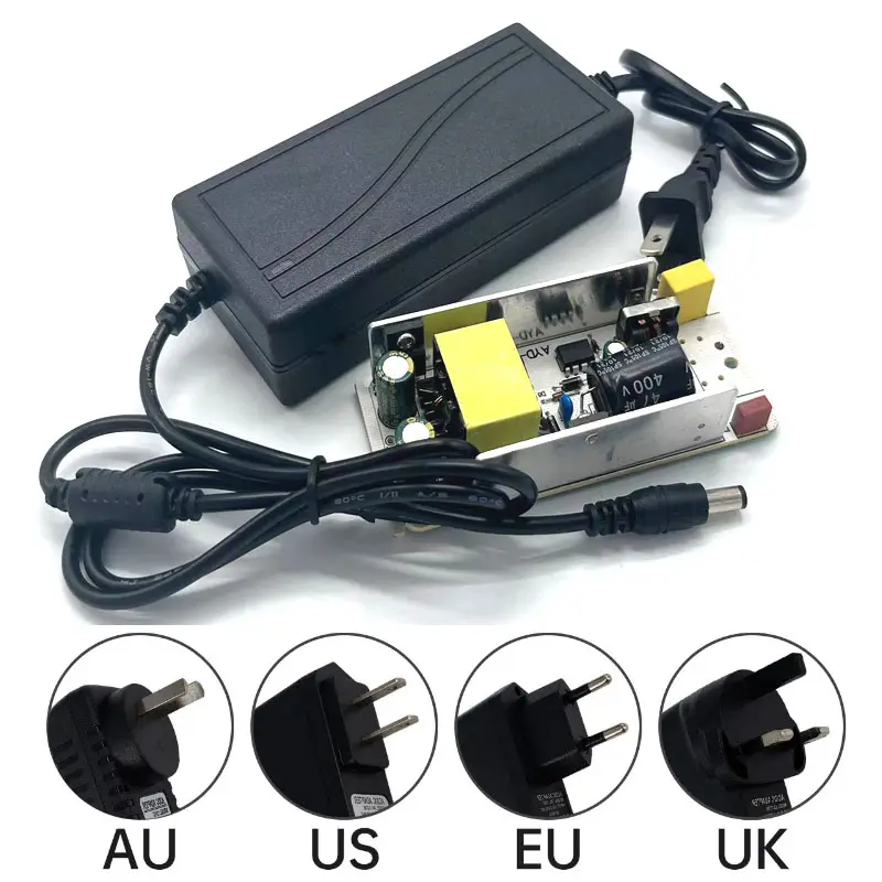Transformador de vídeo Doe 6 de 12 voltios, 5 amperios, 12 V, 60 W, 100-240VAC, 12 V, 5 A, 60 W, CA, CC, dapter, Power upply con CE para iluminación LeD