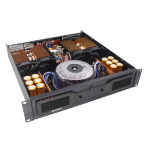 Sistema de sonido DJ profesional con amplificador de potencia de clase H 2*800W 2Ch Impedancia de carcasa de metal 8ohm/4ohm - Product Image 1