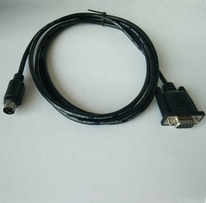 RS232DB9メス-4ピンミニDINオスプログラミングケーブル