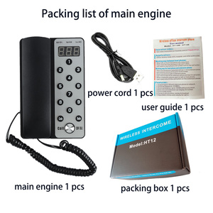 Daytech 433MHz Wireless Door Phone <strong>System</strong> with LCD Screen and Audio for Hotel <strong>Intercom</strong> - Product Image 6