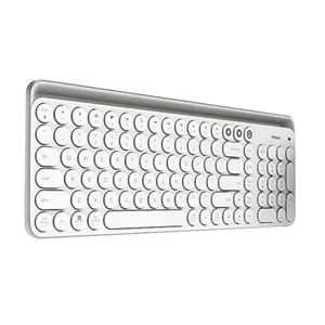 Teclado inalámbrico de 104 teclas, teclado de ordenador de aluminio multióptico de modo Dual de 2,4 GHz para Xiaomi Miiiw original