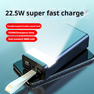 Neues Design PD 22,5 W schnelles Aufladen 30000 mah hohe Kapazität Powerbank mit dem LED-<span class=keywords><strong>Display</strong></span> Licht zeigt guten Preis