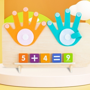 Homeschool Montessori Manipulates Finger <strong>Counting</strong> Math Learning Number Toy for Toddler - Product Image 4
