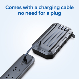 20000mAh Solar Power Bank with Built-in Charging Cable Waterproof <strong>Design</strong> for Outdoor Adventures - Product Image 6