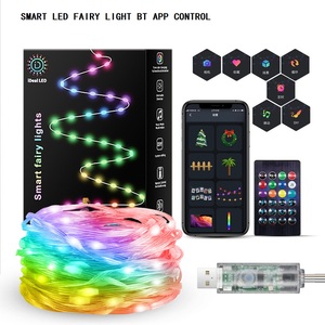 Smart LED Weihnachts baum Lichter Fee Girlande Remote App Fernbedienung USB-Stecker Lichterketten für Urlaub Dekoration - Product Image 2
