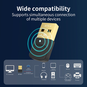 Nuovo design USB BT 5.4 blu dente adattatore senza fili ricevitore Audio trasmettitore per PC dongle senza fili - Product Image 6