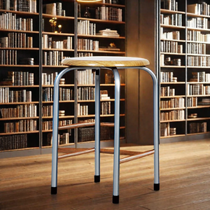 Hiện đại bằng gỗ tròn hàng đầu kim loại phân cho quán <span class=keywords><strong>bar</strong></span> nhà hàng và quán rượu đồ nội thất phòng khách kim loại thanh phân KC-7270 - Product Image 3