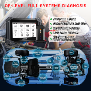 ANCEL V6 PRO Vollsystem-Diagnose werkzeuge OBD 2-Scanner-Schlüsselprogrammierung TPMS EPB-Öl ABS OBD 2 Automotive Diagnostic Tool zurücksetzen