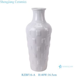 RZBF16-<span class=keywords><strong>A</strong></span>/RZBF16-<span class=keywords><strong>B</strong></span> Song Dynasty Ru窯青磁釉薬彫刻正方形パターン磁器花瓶手作り無地セラミック花瓶