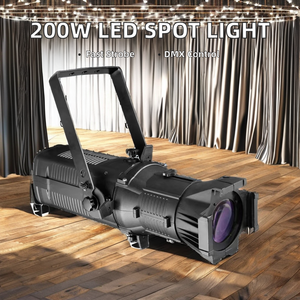 Leko สล็อต Gmt พลังงานสูง LED ไฟติดตามสปอตไลท์สีขาวอบอุ่นเปล่งออกมาพร้อมโหมดควบคุม DMX512สำหรับการประยุกต์ใช้ KTV - Product Image 4