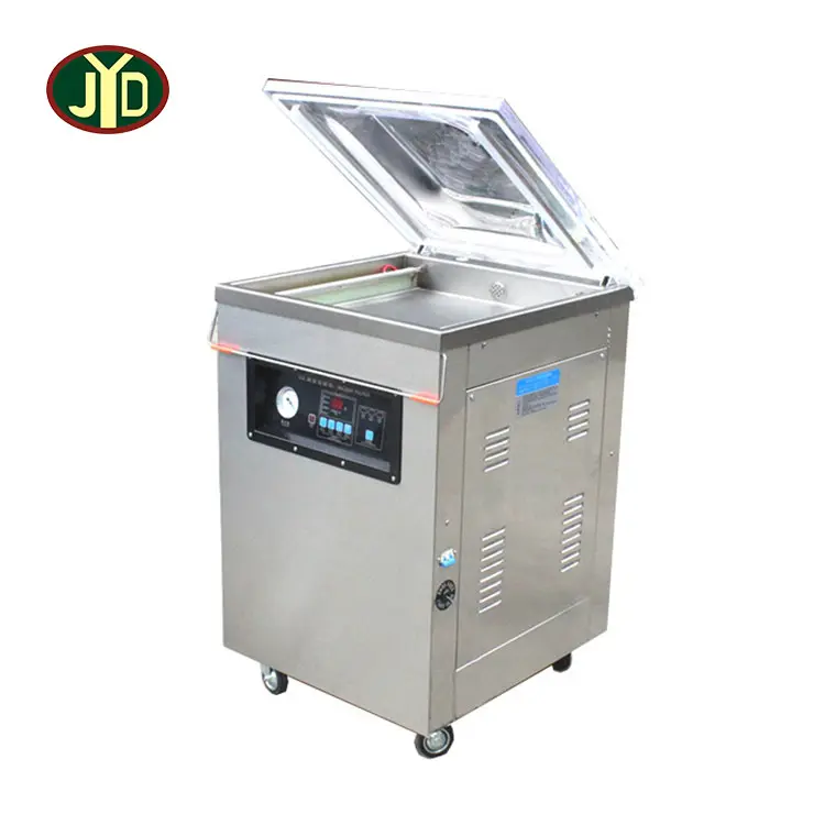 JYÀ DZ-400 Prezzo di Fabbrica Tipo di Tabella di Pollo Sottovuoto Macchina per L'imballaggio di Frutta Sigillatore di Vuoto Singolo Camera di Tenuta Packer Macchine