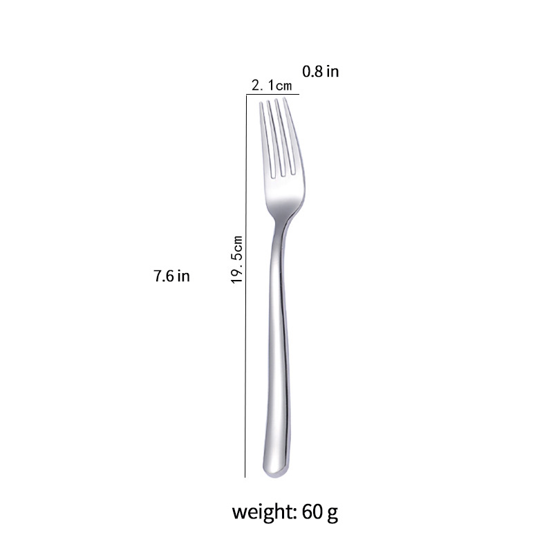 Fourchette à dessert en argent 19,6 cm (taille 2)