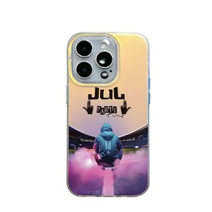เคสโทรศัพท์ดีไซเนอร์พิมพ์ลาย UV ไล่ระดับสีสำหรับ iPhone XS XR 11 12 13 14 15 PRO MAX coque เคสมือถือ PC สีสันสดใส - Product Image 6