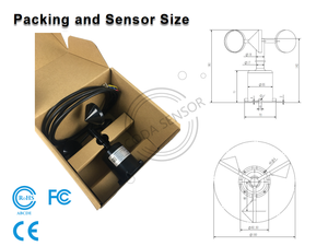Экономичный 5 В DC Zigbee измерительный прибор низкая мощность датчик скорости ветра Анемометр <span class=keywords><strong>Arduino</strong></span> Rs485 4-20 мА 0-5 В импульсный 0,1 м/с - Product Image 6
